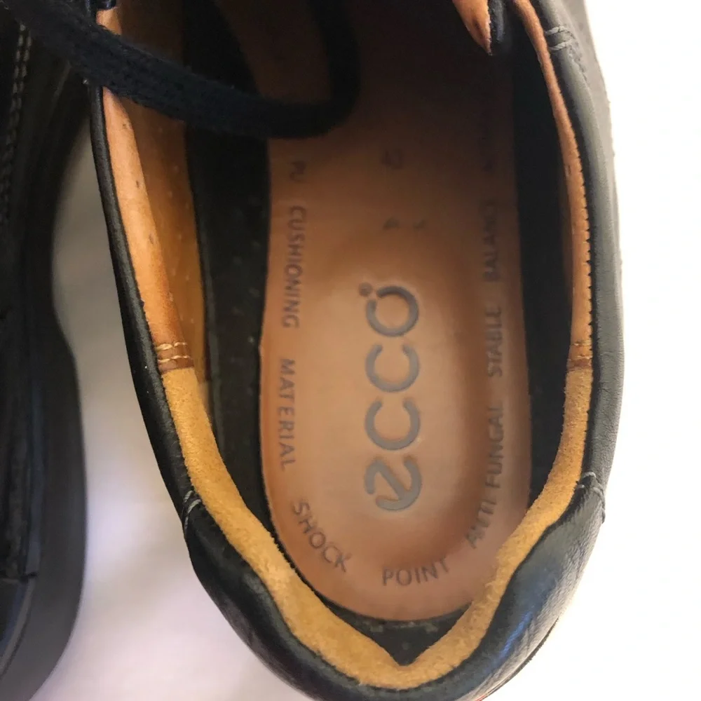 ECCO Men's Shoes Leathers SZ 9.5 EUR 43 Oxford Split Toe Comfort Derby Fusion